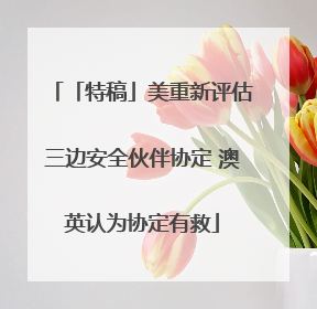 「特稿」美重新评估三边安全伙伴协定 澳英认为协定有救