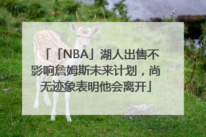 「NBA」湖人出售不影响詹姆斯未来计划，尚无迹象表明他会离开