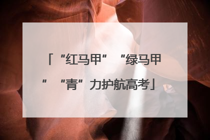“红马甲”“绿马甲”“青”力护航高考