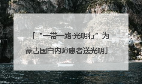 “一带一路·光明行”为蒙古国白内障患者送光明