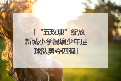 “五玫瑰”绽放 新城小学混编少年足球队勇夺四强