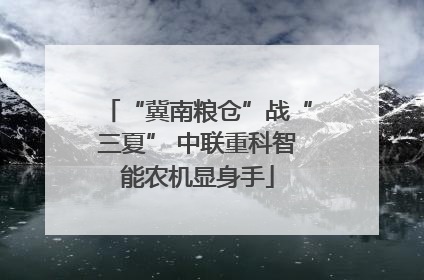 “冀南粮仓”战“三夏” 中联重科智能农机显身手