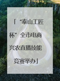 “泰山工匠杯”全市电商兴农直播技能竞赛举办