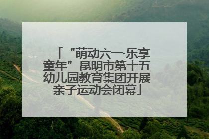 “萌动六一·乐享童年”昆明市第十五幼儿园教育集团开展亲子运动会闭幕
