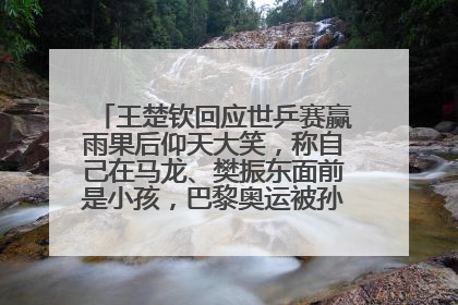 王楚钦回应世乒赛赢雨果后仰天大笑，称自己在马龙、樊振东面前是小孩，巴黎奥运被孙颖莎带着打