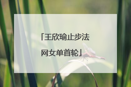 王欣瑜止步法网女单首轮