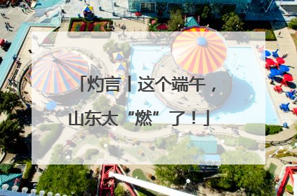 灼言丨这个端午，山东太“燃”了！