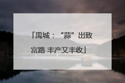 禹城：“蒜”出致富路 丰产又丰收