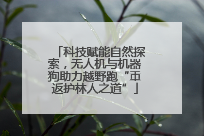 科技赋能自然探索，无人机与机器狗助力越野跑“重返护林人之道”