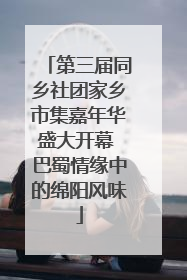 第三届同乡社团家乡市集嘉年华盛大开幕 巴蜀情缘中的绵阳风味