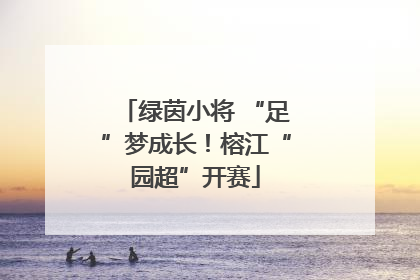 绿茵小将 “足”梦成长！榕江“园超”开赛