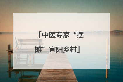中医专家“摆摊”宜阳乡村