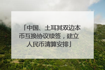 中国、土耳其双边本币互换协议续签，建立人民币清算安排