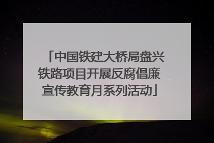 中国铁建大桥局盘兴铁路项目开展反腐倡廉宣传教育月系列活动
