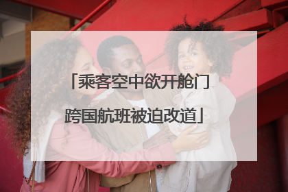 乘客空中欲开舱门 跨国航班被迫改道