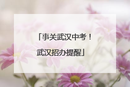 事关武汉中考！武汉招办提醒