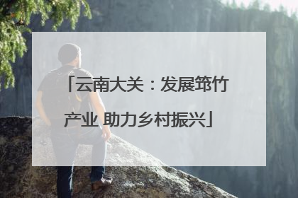 云南大关：发展筇竹产业 助力乡村振兴