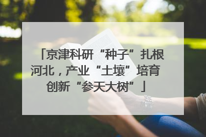 京津科研“种子”扎根河北，产业“土壤”培育创新“参天大树”