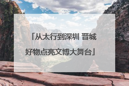 从太行到深圳 晋城好物点亮文博大舞台