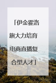 伊金霍洛旗大力培育电商直播复合型人才