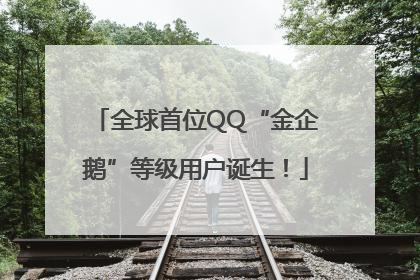 全球首位QQ“金企鹅”等级用户诞生！