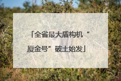 全省最大盾构机“厦金号”破土始发