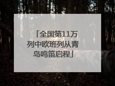 全国第11万列中欧班列从青岛鸣笛启程