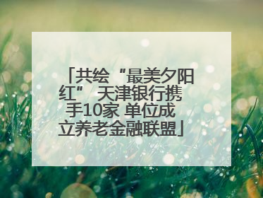 共绘“最美夕阳红” 天津银行携手10家 单位成立养老金融联盟
