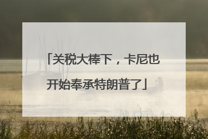 关税大棒下，卡尼也开始奉承特朗普了