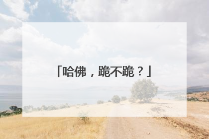哈佛，跪不跪？