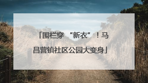 围栏穿 “新衣”！马昌营镇社区公园大变身