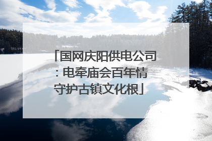 国网庆阳供电公司：电牵庙会百年情 守护古镇文化根
