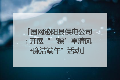 国网泌阳县供电公司：开展“‘粽’享清风 •廉洁端午”活动