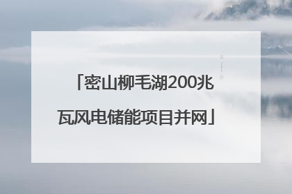 密山柳毛湖200兆瓦风电储能项目并网