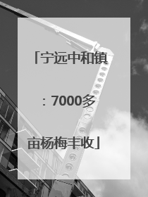 宁远中和镇：7000多亩杨梅丰收