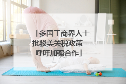 多国工商界人士批驳美关税政策 呼吁加强合作