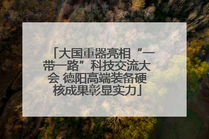 大国重器亮相“一带一路”科技交流大会 德阳高端装备硬核成果彰显实力