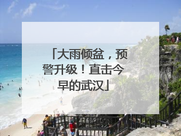 大雨倾盆，预警升级！直击今早的武汉