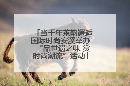 当千年茶韵邂逅国际时尚安溪举办“品世遗之味 赏时尚潮流”活动