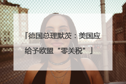 德国总理默茨：美国应给予欧盟“零关税”