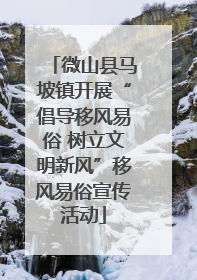 微山县马坡镇开展“倡导移风易俗 树立文明新风”移风易俗宣传活动
