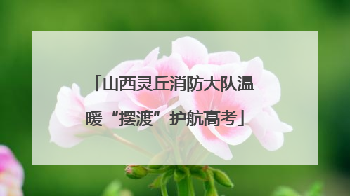 山西灵丘消防大队温暖“摆渡”护航高考