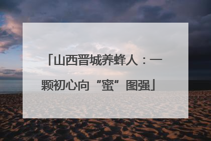 山西晋城养蜂人：一颗初心向“蜜”图强
