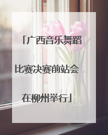 广西音乐舞蹈比赛决赛前站会在柳州举行