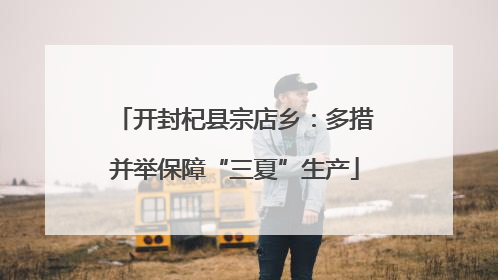 开封杞县宗店乡：多措并举保障“三夏”生产