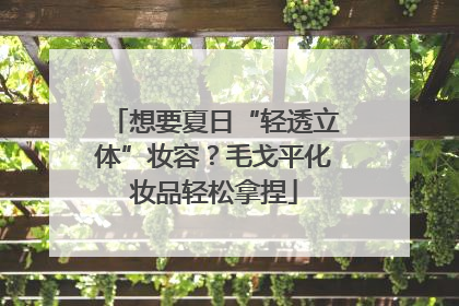 想要夏日“轻透立体”妆容？毛戈平化妆品轻松拿捏