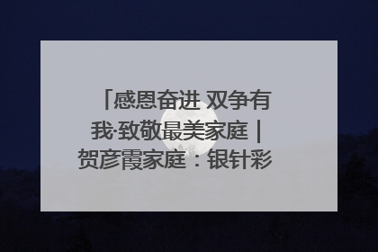 感恩奋进 双争有我·致敬最美家庭｜贺彦霞家庭：银针彩线绣出好日子