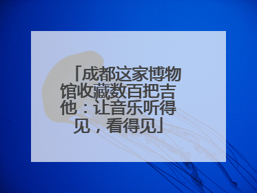 成都这家博物馆收藏数百把吉他：让音乐听得见，看得见