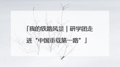 我的铁路风景｜研学团走进“中国重载第一路”