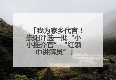 我为家乡代言！崇阳评选一批“小小推介官”“红领巾讲解员”